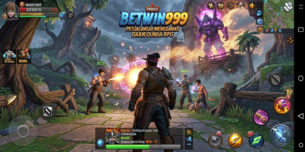 Tangkapan layar menunjukkan aksi seru dari gameplay RPG BETWIN999.