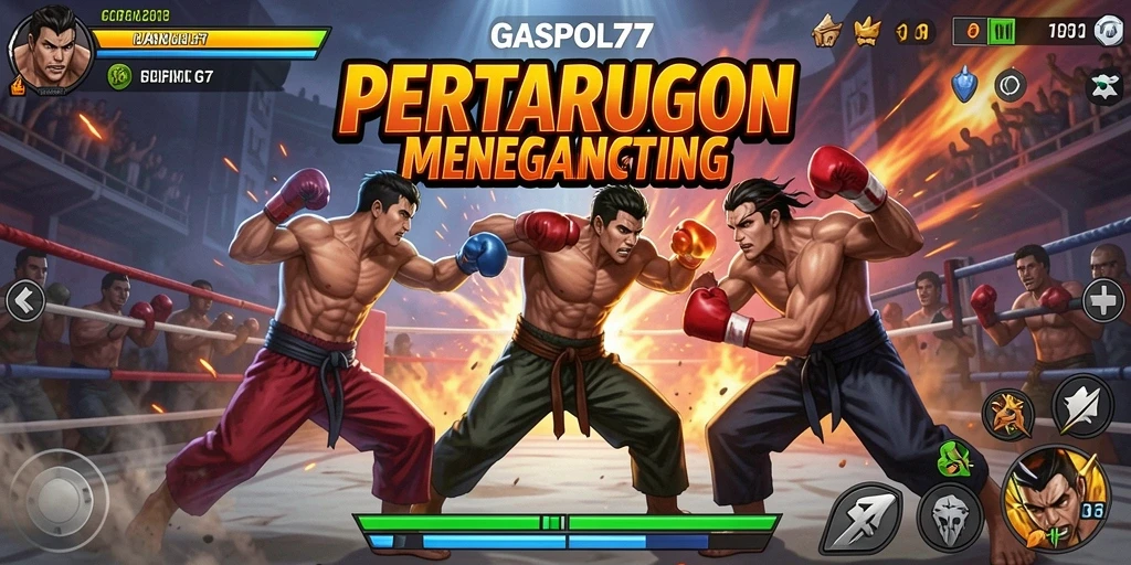 Tampilan gameplay seru dan penuh aksi di GASPOL77.