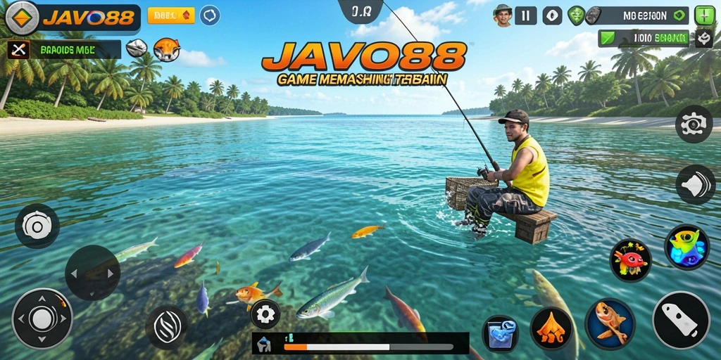 Gameplay JAVO88 yang menarik dengan ikan beragam.
