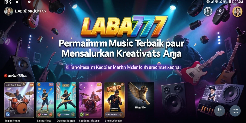 Tampilan menarik dari gameplay LABA777 dalam permainan musik.