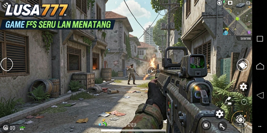 Tampilan gameplay intens dari LUSA777 yang memukau.