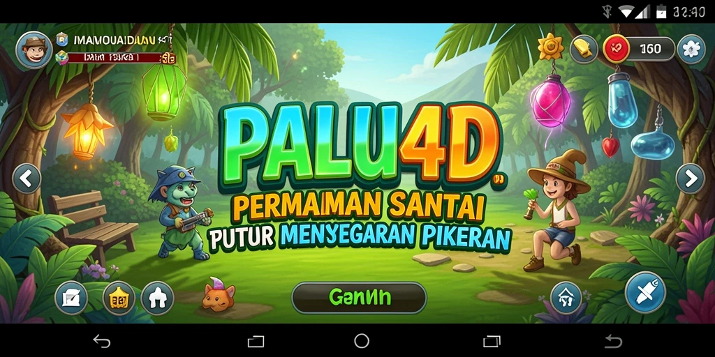 Screenshot utama PALU4D menunjukkan keseruan gameplay santai yang menghibur.