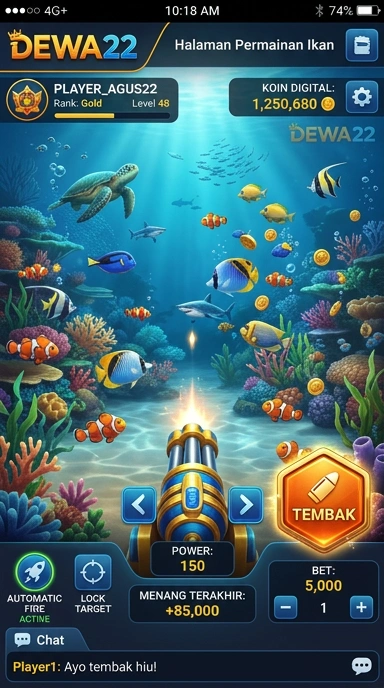 Pengguna sedang menelusuri berbagai aplikasi di dewa22.